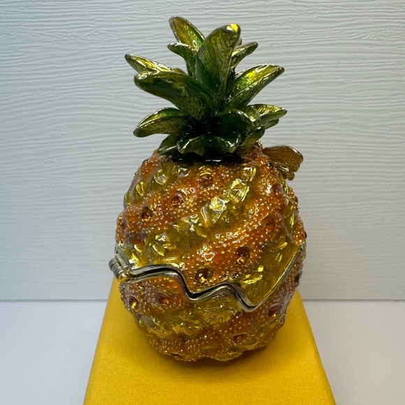 Pineapple Trinket Box Tchotchke NWT - Picture 4 of 7